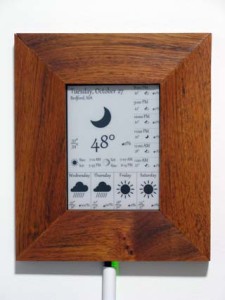 kindle 4 weather display